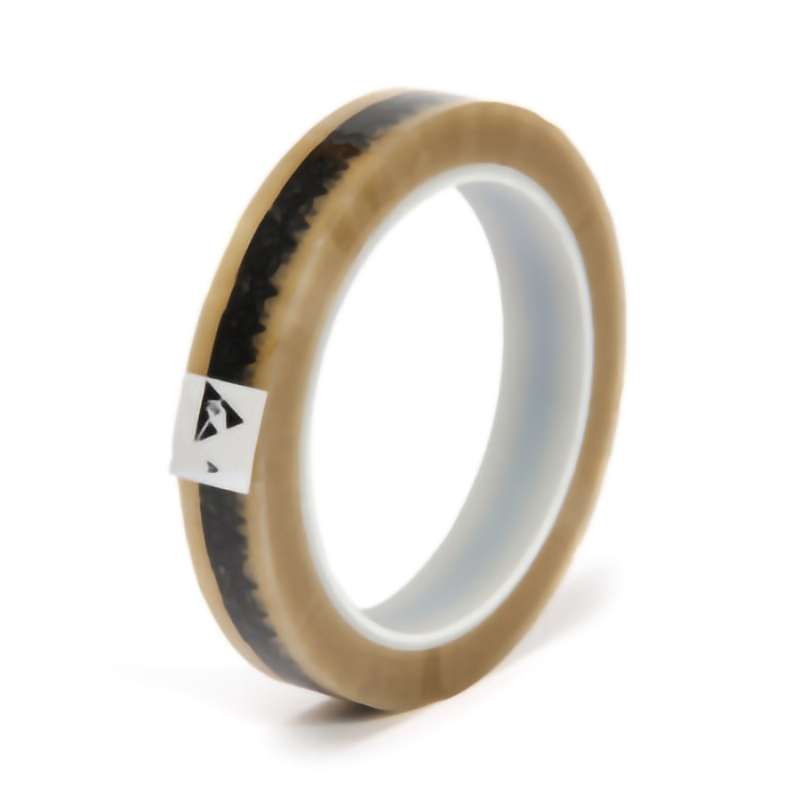 ESD Anti-Static Printed Tape, 3/4"x72 Yds, 3" Core, 2.0 mil, Clear/Symbol